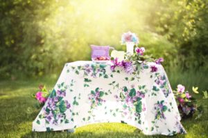 floral tablecloth