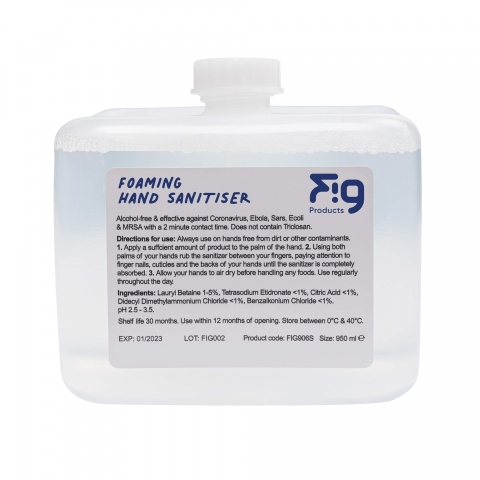 FIG Foaming Hand Sanitiser Cartridge - 22,800 Doses - Case of 6