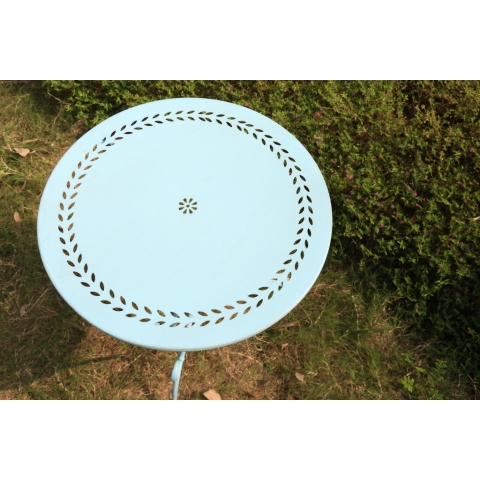 pale blue bistro set