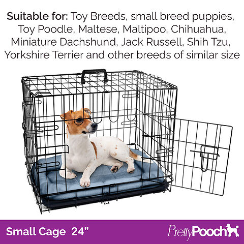 Pretty Pooch Foldable Dog Crate with Microfibre Cloths A HSD Online