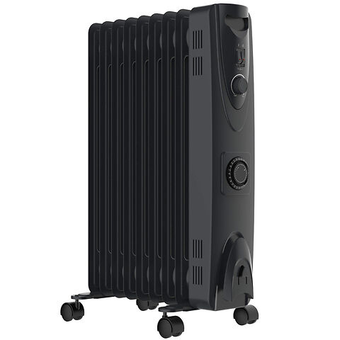 MYLEK Charcoal Electric Oil Filled Radiator with 24/7 Time - HSD Online