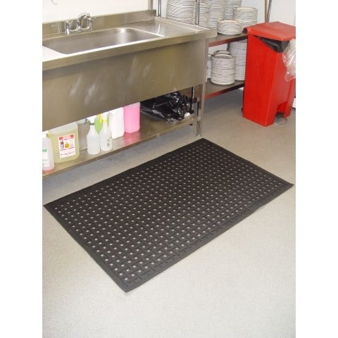 Kleen-Thru Plus Anti Fatigue and Anti Microbial Workplace Rubber Mat 86 ...