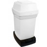 Rubbermaid White Pedal Operated Nappy Waste Bin, 65 Litres